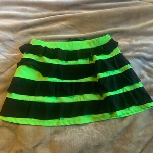 Green and black skirt